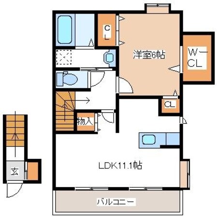 メゾンソレイユの物件間取画像